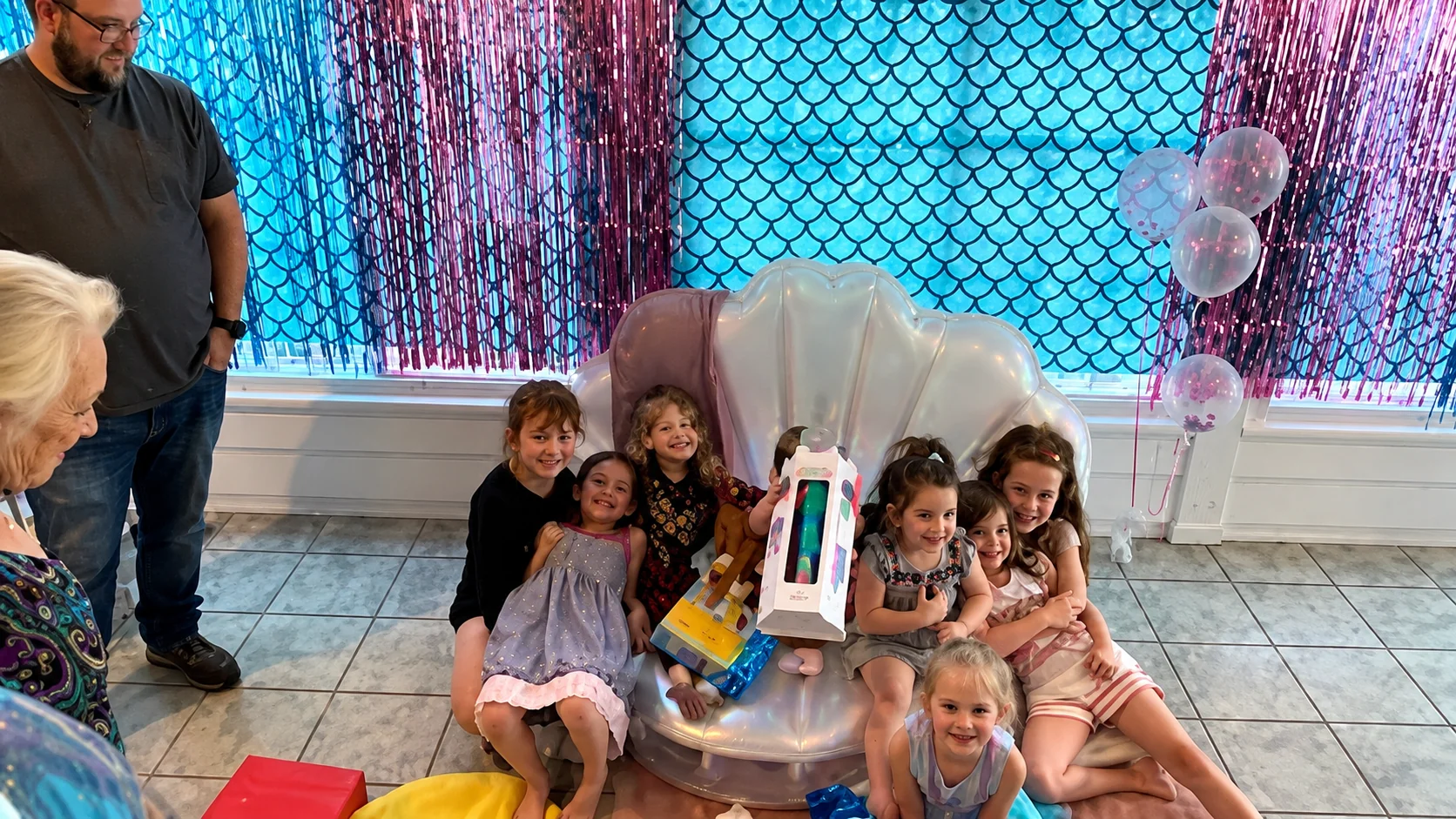Cheerful kids birthday party setup